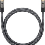 Goobay Optical Audio Cable TOS male - TOS male Γκρι 1m (65304)