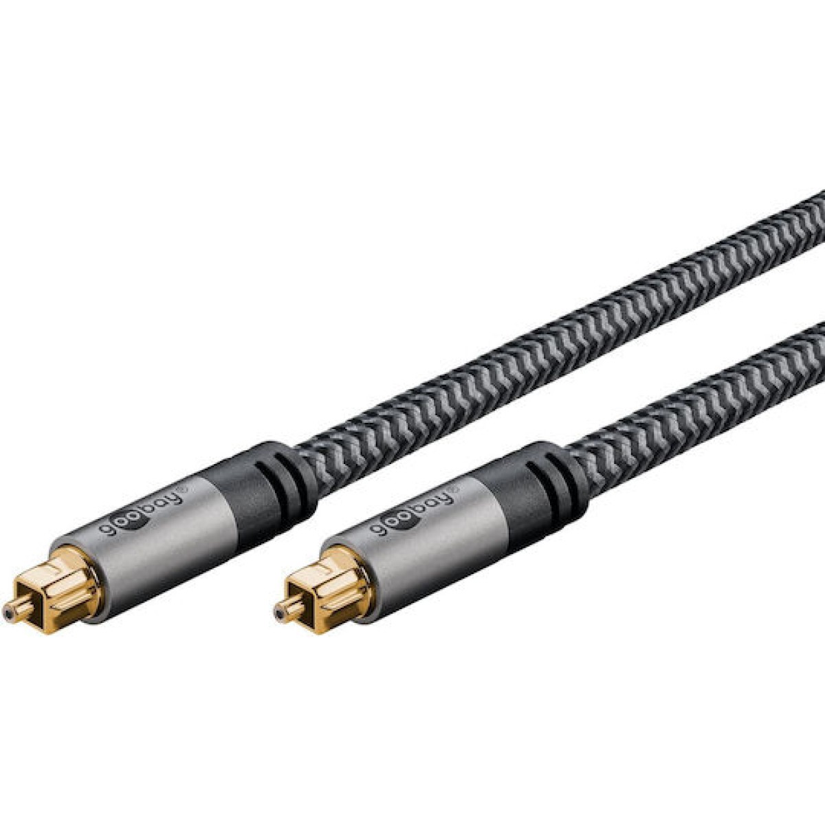 Goobay Optical Audio Cable TOS male - TOS male Γκρι 1m (65304)