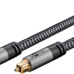 Goobay Optical Audio Cable TOS male - TOS male Γκρι 1m (65304)