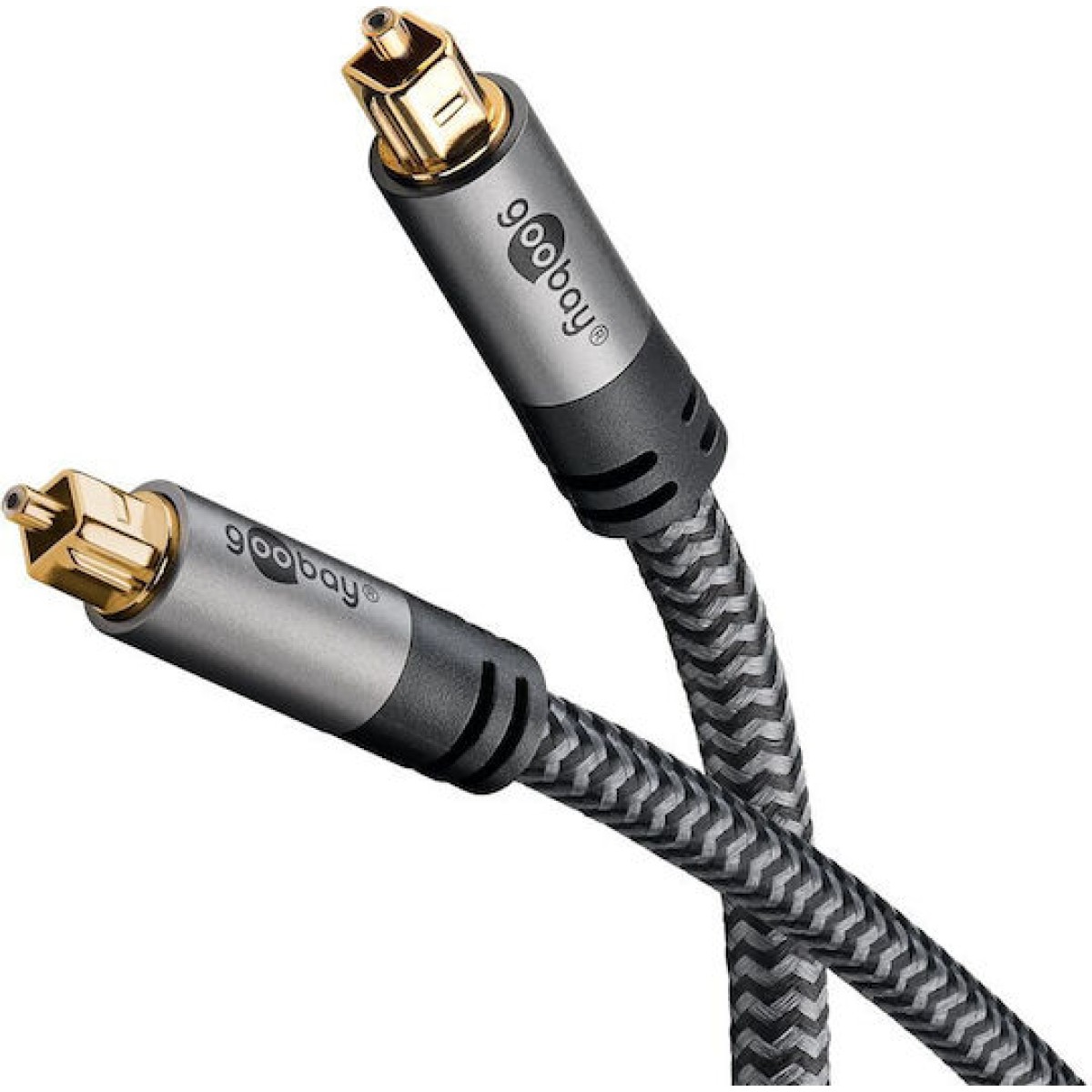 Goobay Optical Audio Cable TOS male - TOS male Γκρι 1m (65304)