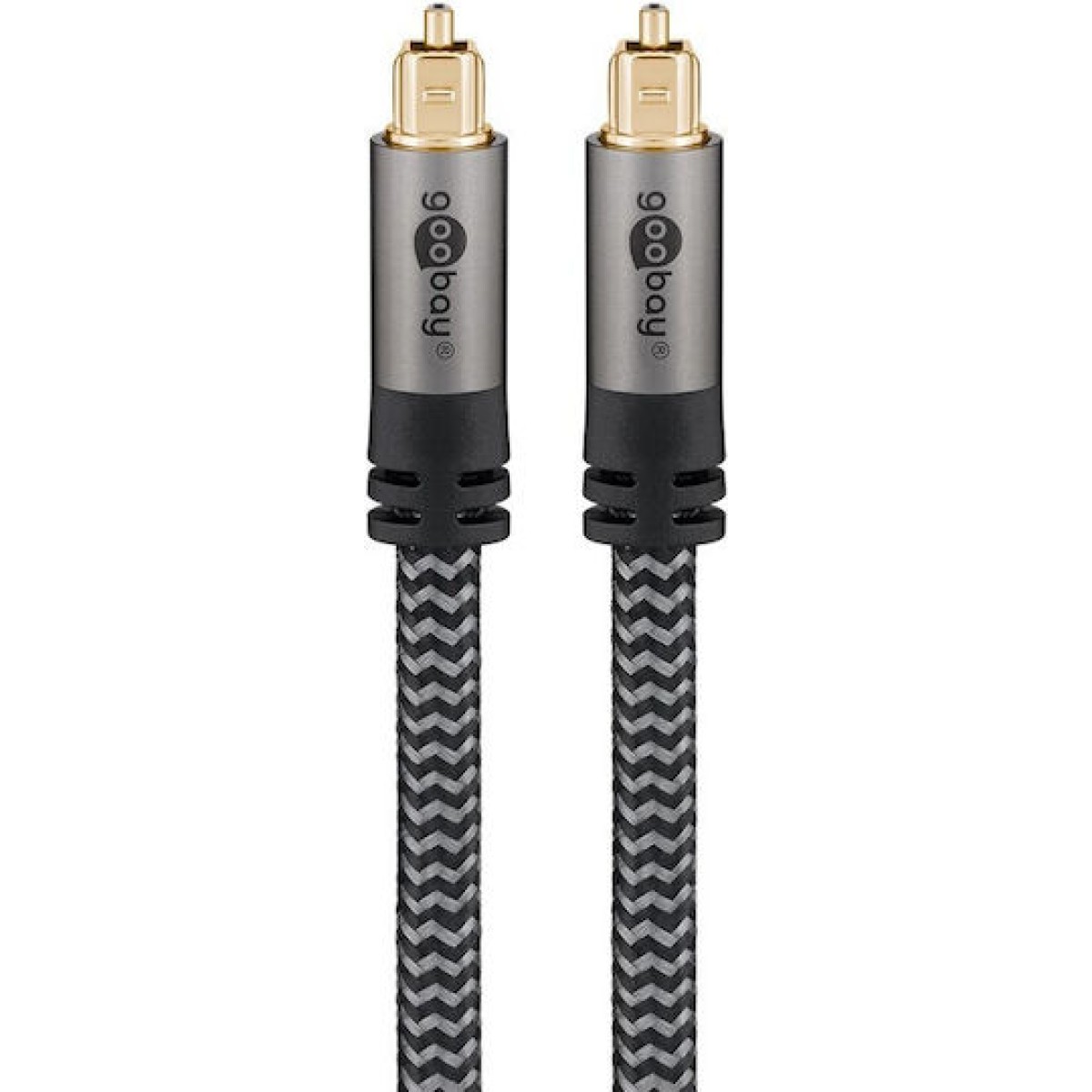 Goobay Optical Audio Cable TOS male - TOS male Γκρι 1m (65304)