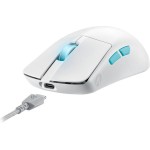 Asus ROG Harpe Ace Aim Lab Edition Ασύρματο Gaming Ποντίκι 36000 DPI Moonlight White