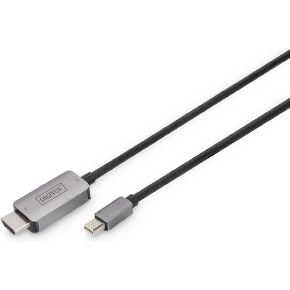 Digitus Cable mini DisplayPort male - HDMI male 1m Μαύρο (DB-340109-010-S)