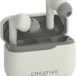 Creative Zen Air Plus In-ear Bluetooth Handsfree Ακουστικά με Αντοχή στον Ιδρώτα και Θήκη Φόρτισης Λευκά