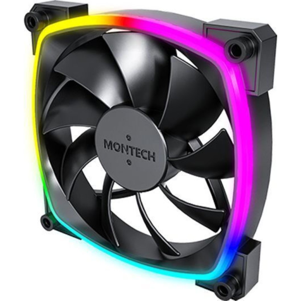 Montech AX120 Case Fan με ARGB Φωτισμό και Σύνδεση 3-Pin / 4-Pin PWM