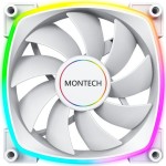 Montech AX120 Case Fan με ARGB Φωτισμό και Σύνδεση 3-Pin / 4-Pin PWM Λευκό