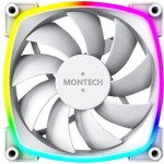Montech AX120 Case Fan με ARGB Φωτισμό και Σύνδεση 3-Pin / 4-Pin PWM Λευκό