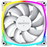 Montech AX120 Case Fan με ARGB Φωτισμό και Σύνδεση 3-Pin / 4-Pin PWM Λευκό