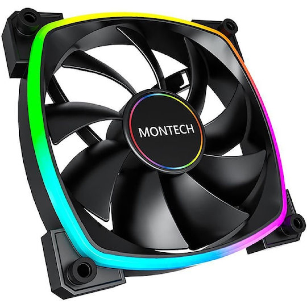 Montech AX140 Case Fan με ARGB Φωτισμό και Σύνδεση 4-Pin PWM