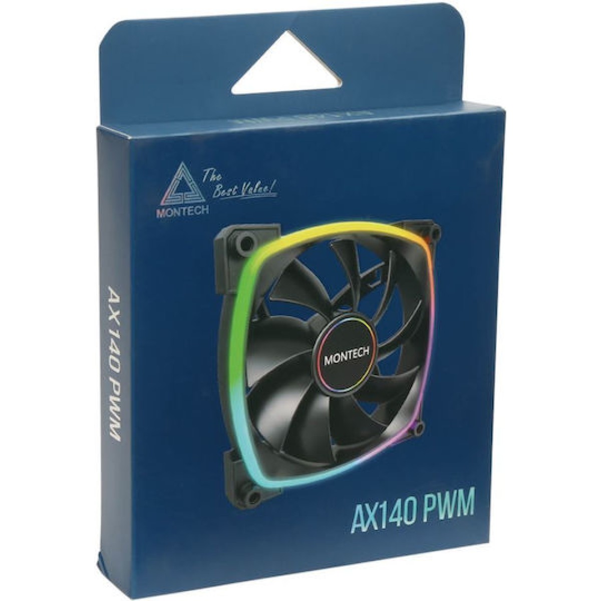 Montech AX140 Case Fan με ARGB Φωτισμό και Σύνδεση 4-Pin PWM