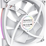 Montech AX140 Case Fan με ARGB Φωτισμό και Σύνδεση 4-Pin PWM Λευκό