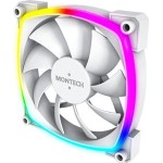 Montech RX120 Case Fan με ARGB Φωτισμό και Σύνδεση 4-Pin PWM Λευκό