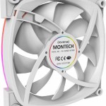 Montech RX120 Case Fan με ARGB Φωτισμό και Σύνδεση 4-Pin PWM Λευκό