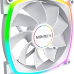 Montech RX140 Case Fan με ARGB Φωτισμό και Σύνδεση 4-Pin PWM Λευκό