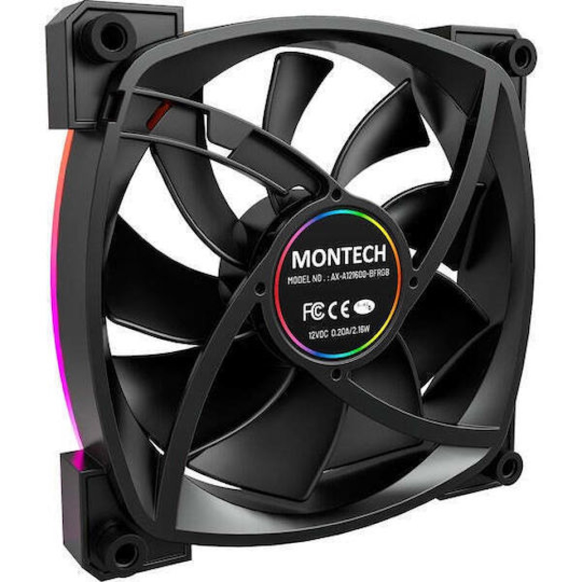 Montech Case Fan 120mm με ARGB Φωτισμό και Σύνδεση 4-Pin PWM 3τμχ