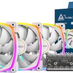 Montech Case Fan 120mm με ARGB Φωτισμό και Σύνδεση 4-Pin PWM 3τμχ Λευκό