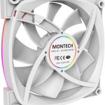 Montech Case Fan 120mm με ARGB Φωτισμό και Σύνδεση 4-Pin PWM 3τμχ Λευκό