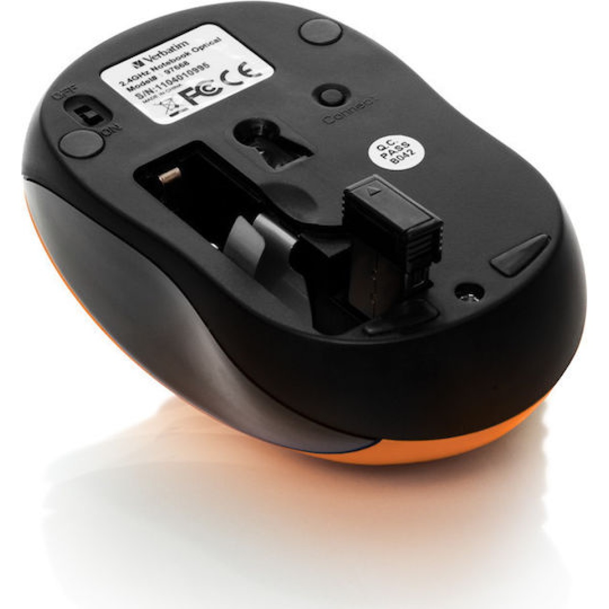 Verbatim Go Nano Wireless Mouse Volcanic Orange      49045