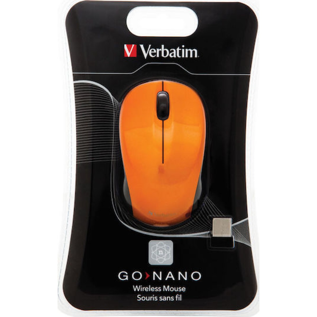 Verbatim Go Nano Wireless Mouse Volcanic Orange      49045