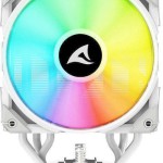 Sharkoon A50 Ψύκτρα Επεξεργαστή για Socket AM4/AM5/1200/115x/1700 με RGB Φωτισμό Λευκή