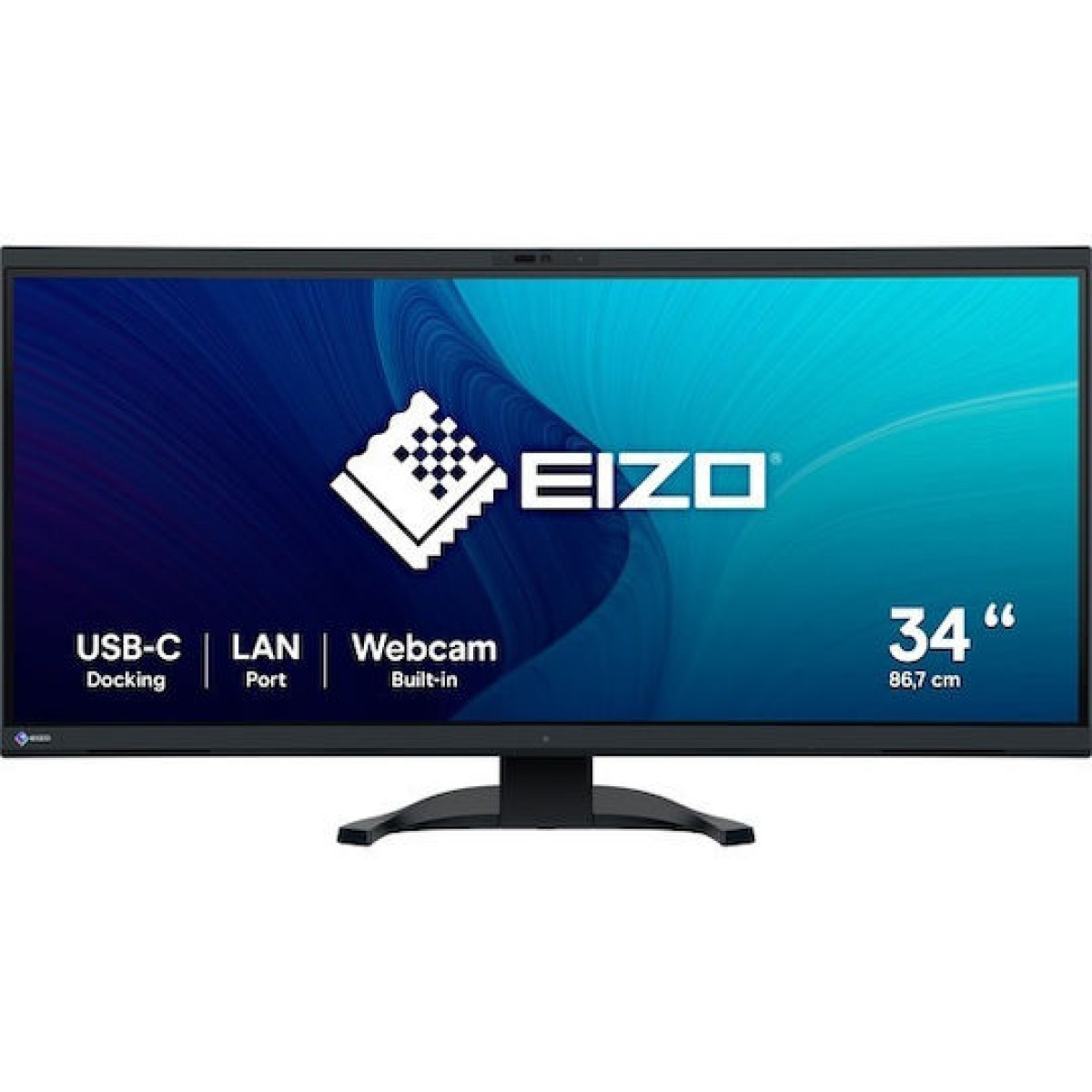 Eizo FlexScan EV3450XC-BK Ultrawide HDR Curved Monitor 34.1