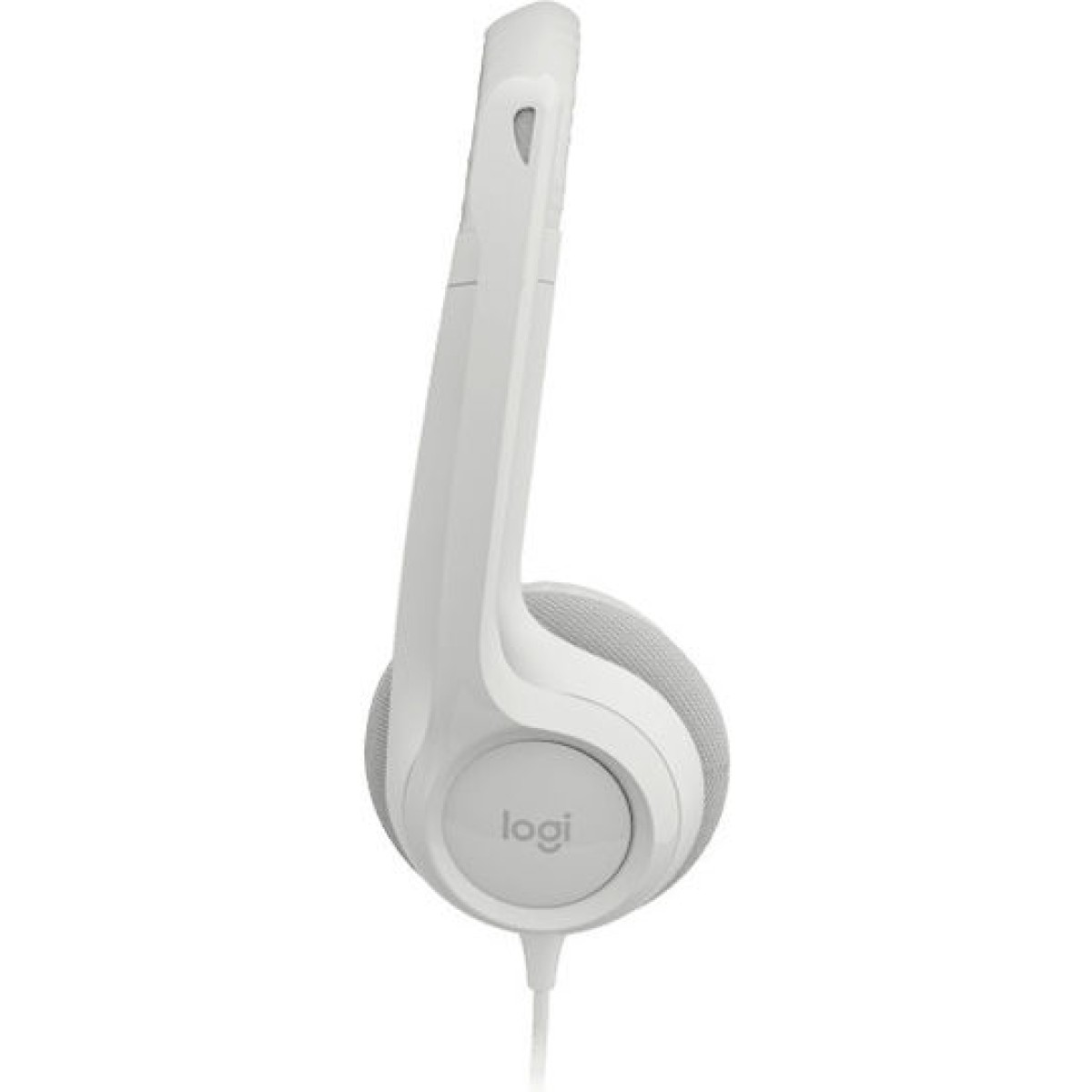 Logitech H390 On Ear Multimedia Ακουστικά με μικροφωνο και σύνδεση USB-A σε Λευκό χρώμα
