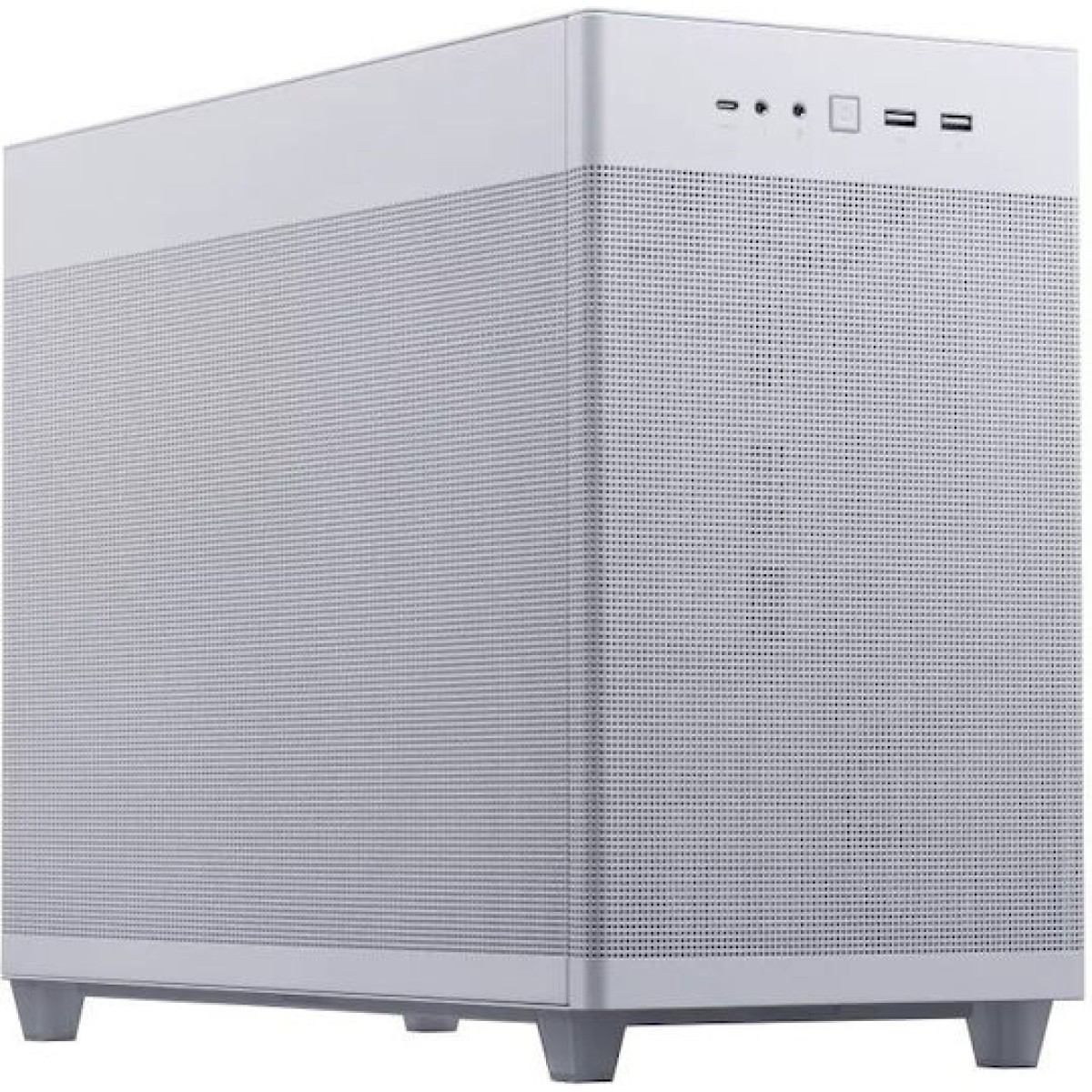 Asus Prime AP201 TG Gaming Micro Tower Κουτί Υπολογιστή με Πλαϊνό Παράθυρο White