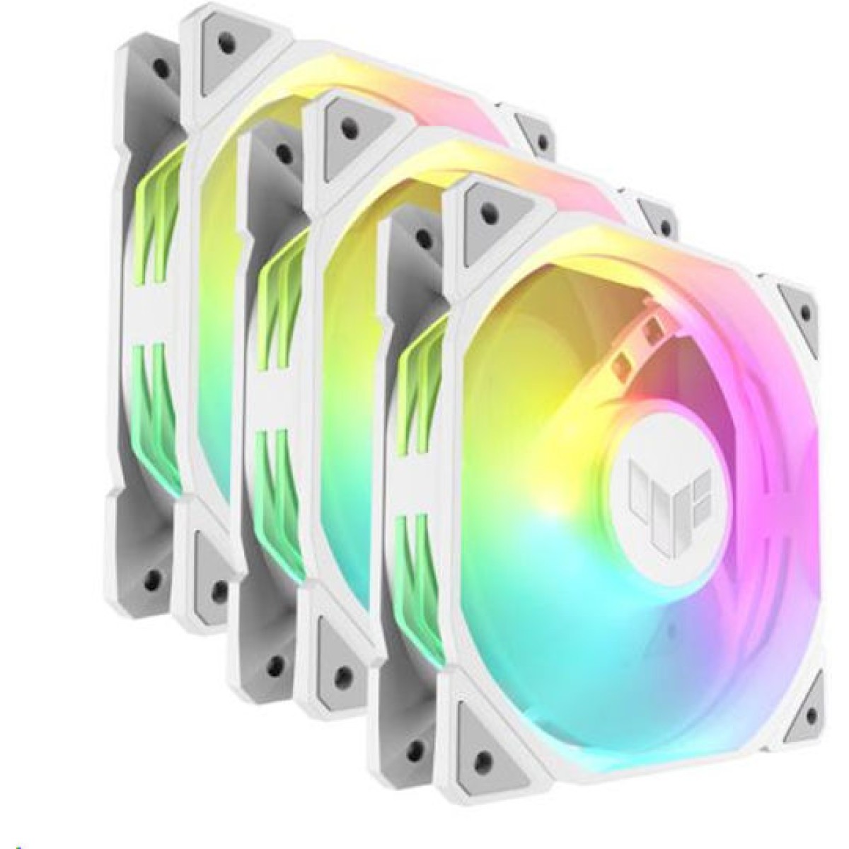 Asus TUF Gaming TR120 ARGB Case Fan με Σύνδεση 4-Pin PWM 3τμχ Λευκό