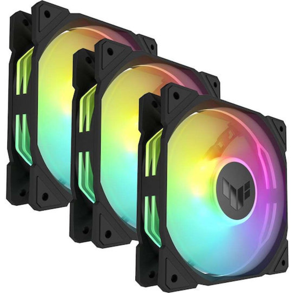 Asus TUF Gaming TR120 ARGB Case Fan με Σύνδεση 4-Pin PWM 3τμχ