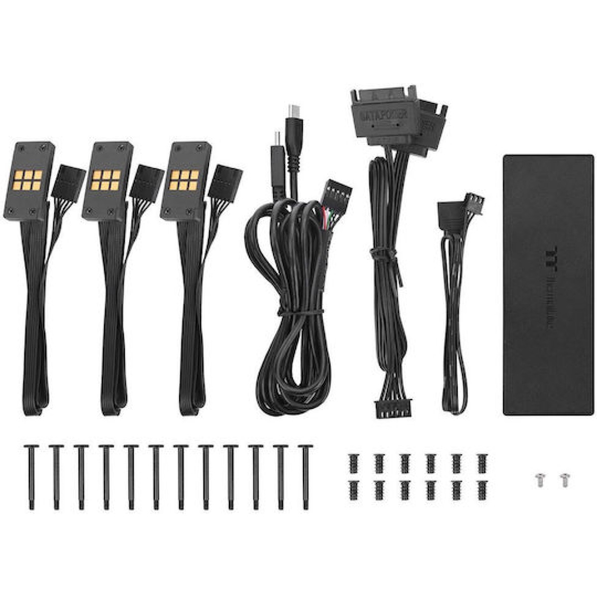 TS 140 EX RGB (schwarz, 3er Pack, 140 mm)