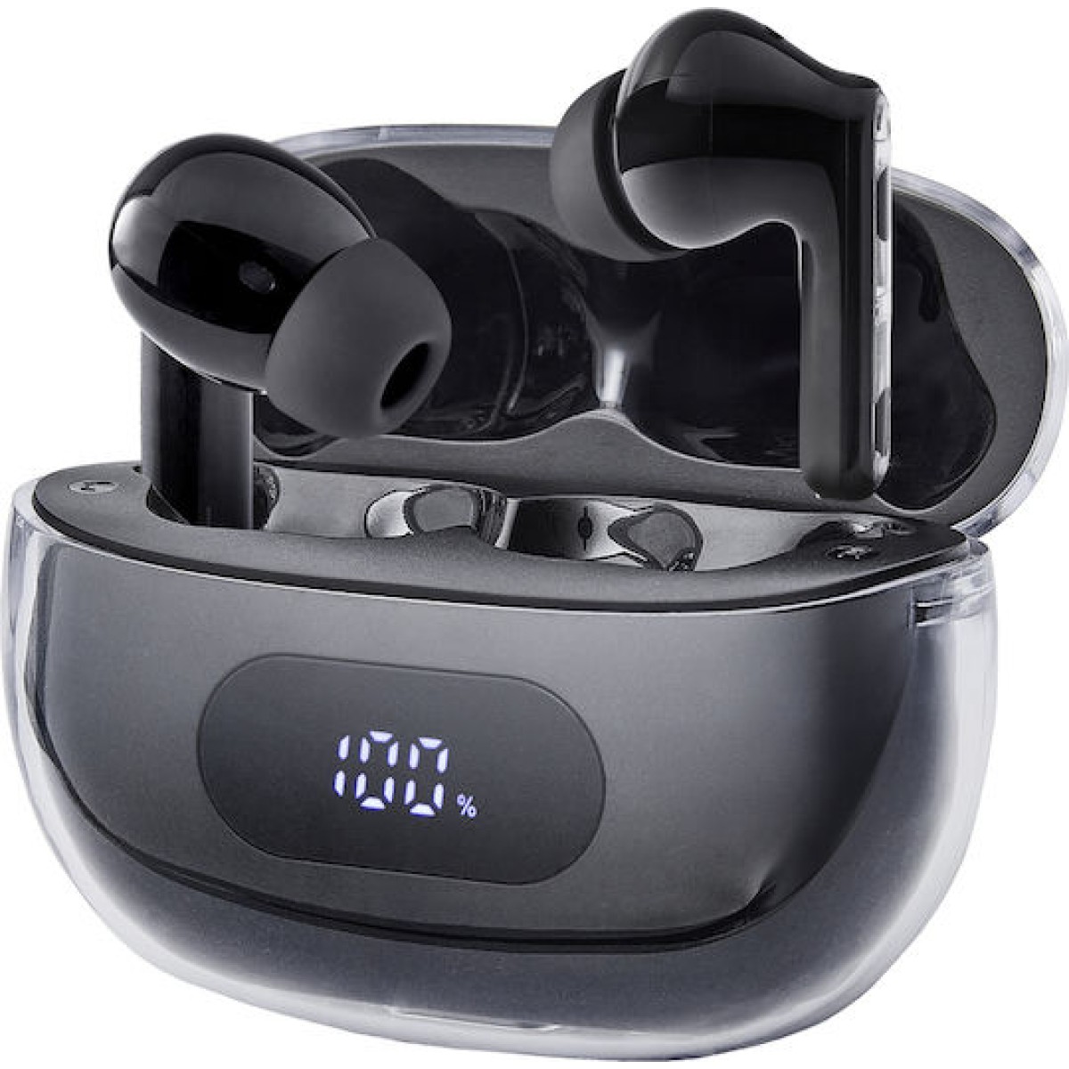 Intenso T310AE In-ear Bluetooth Handsfree Ακουστικά με Θήκη Φόρτισης Μαύρα