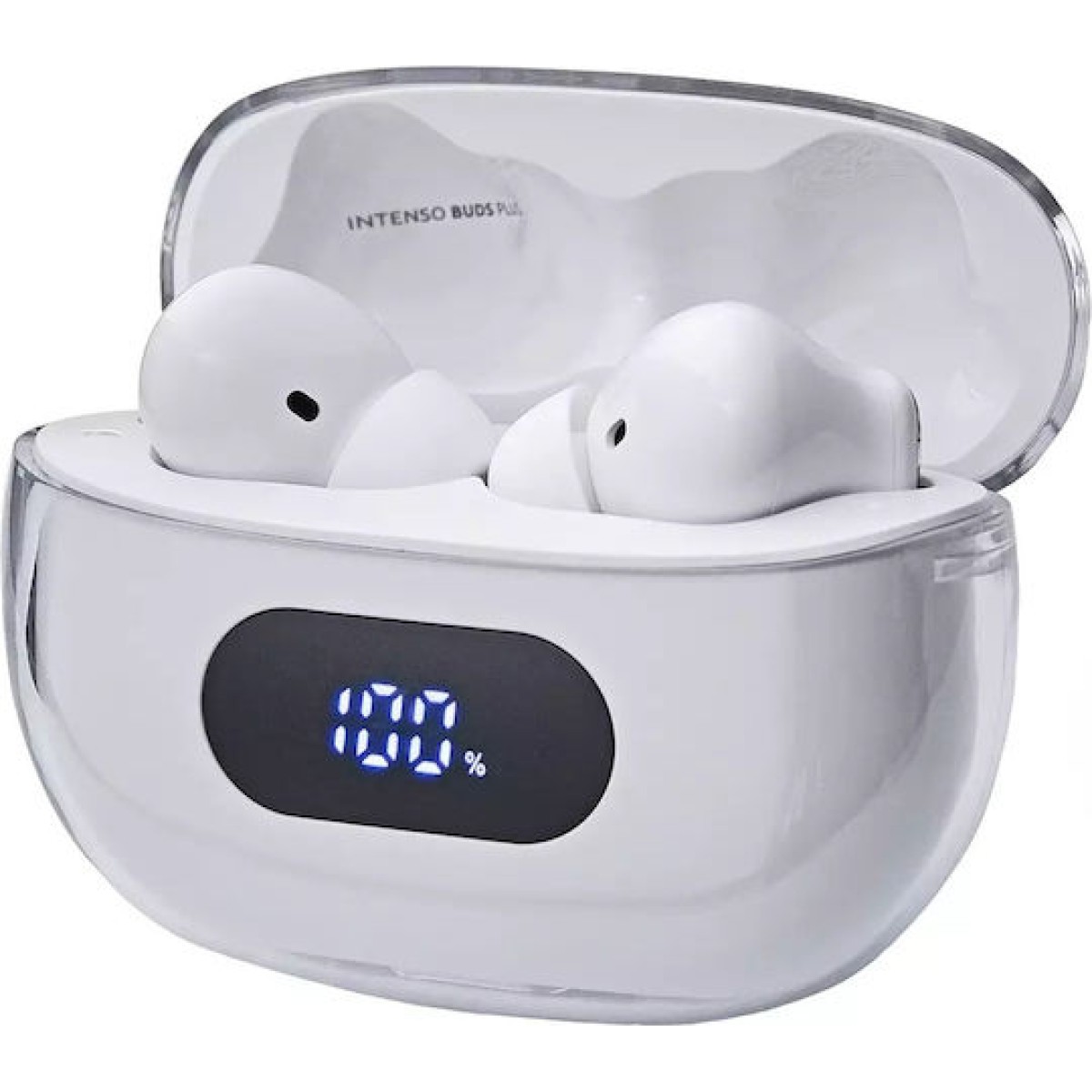 Intenso T312AE In-ear Bluetooth Handsfree Ακουστικά με Θήκη Φόρτισης Λευκά