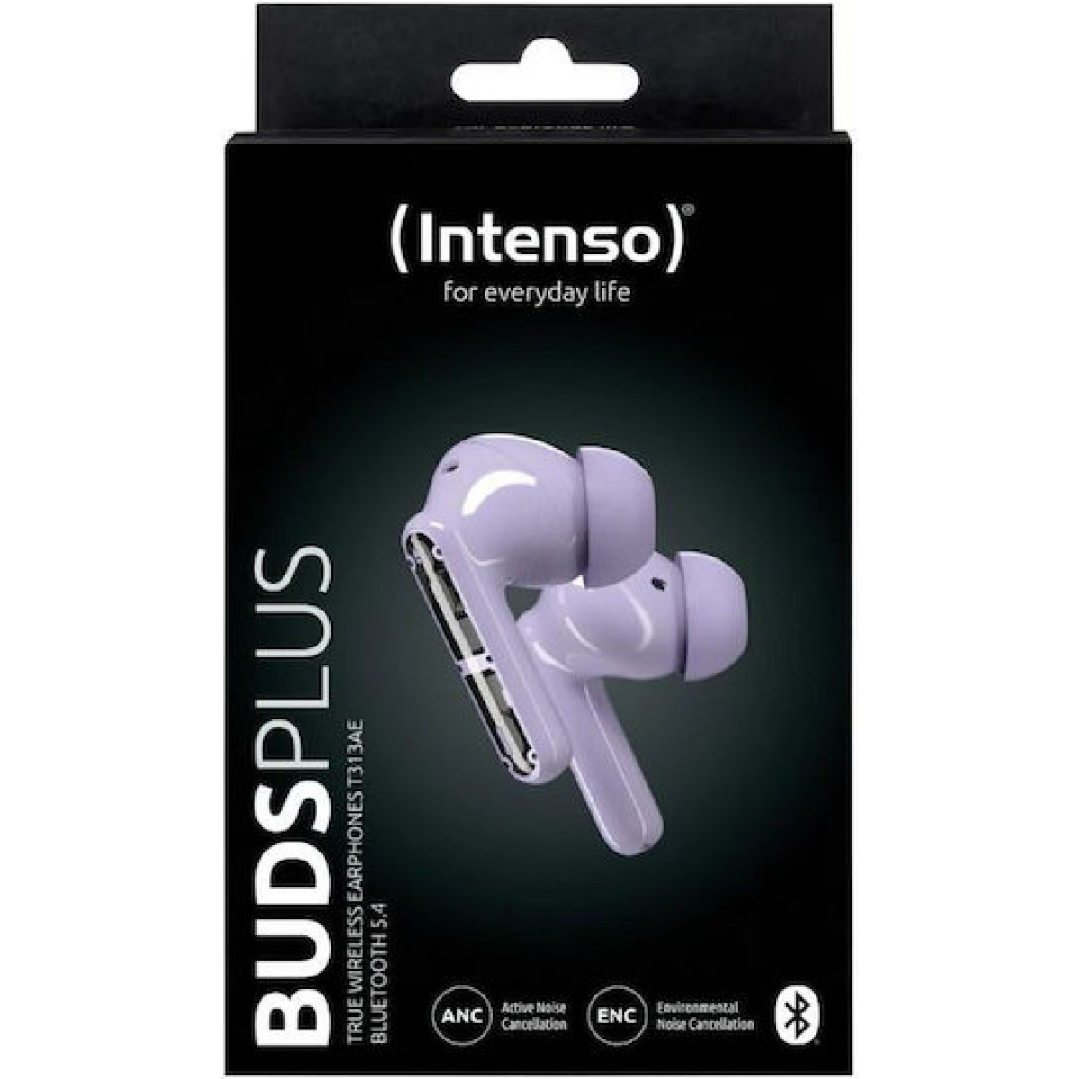 Intenso T313AE In-ear Bluetooth Handsfree Ακουστικά με Θήκη Φόρτισης Μωβ