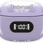 Intenso T313AE In-ear Bluetooth Handsfree Ακουστικά με Θήκη Φόρτισης Μωβ