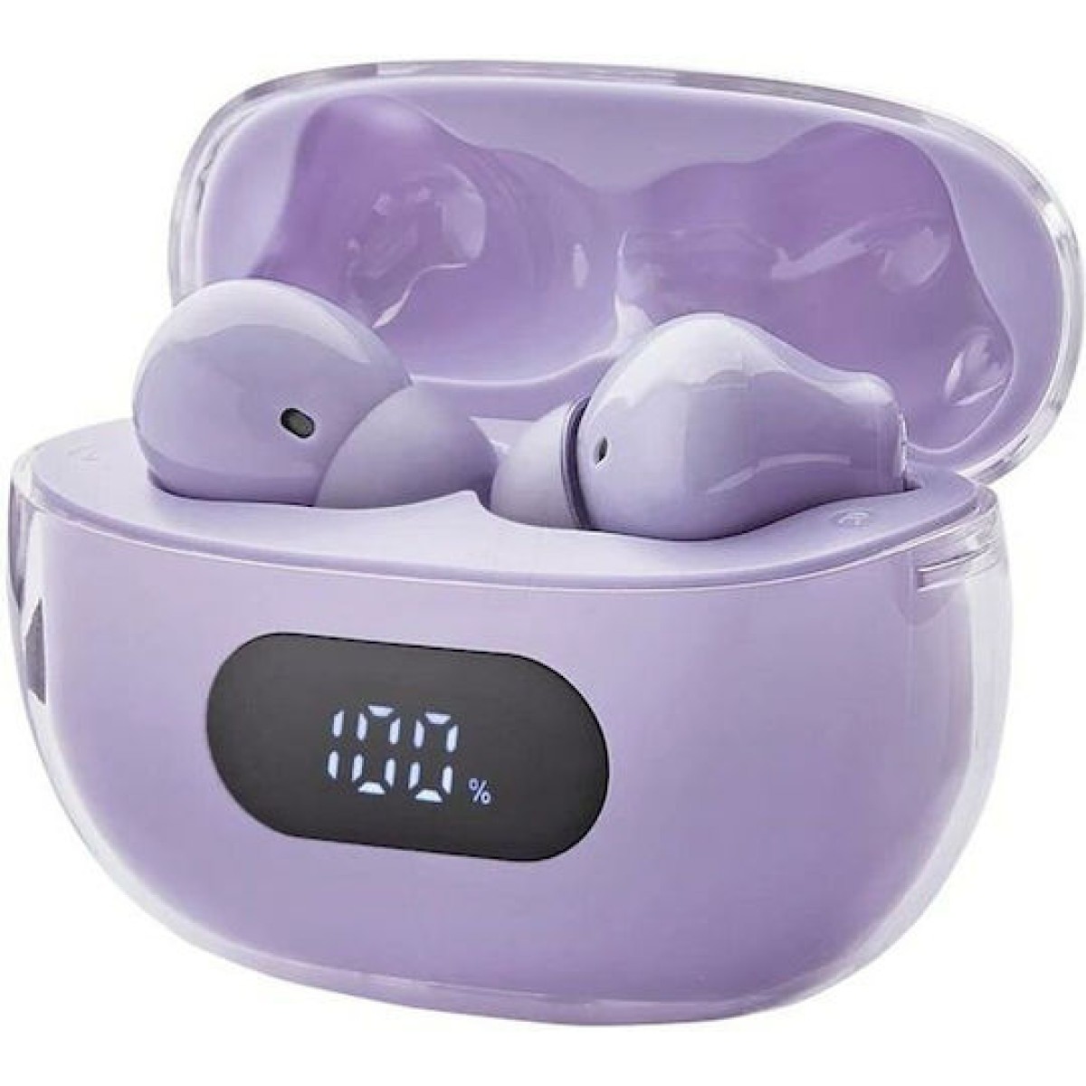 Intenso T313AE In-ear Bluetooth Handsfree Ακουστικά με Θήκη Φόρτισης Μωβ