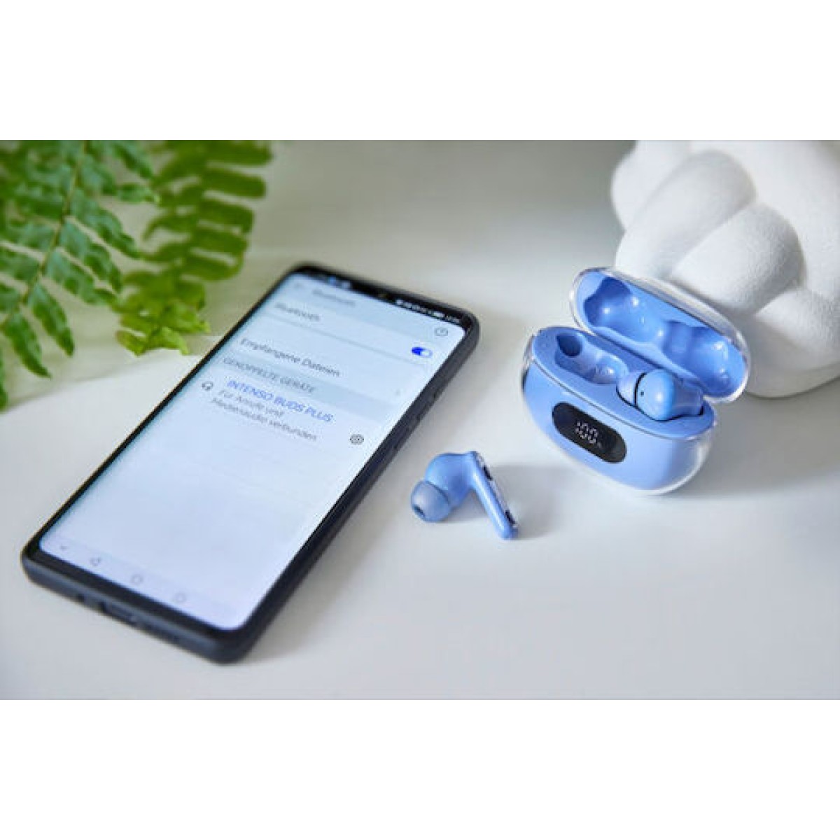 Intenso T315AE In-ear Bluetooth Handsfree Ακουστικά με Θήκη Φόρτισης Μπλε