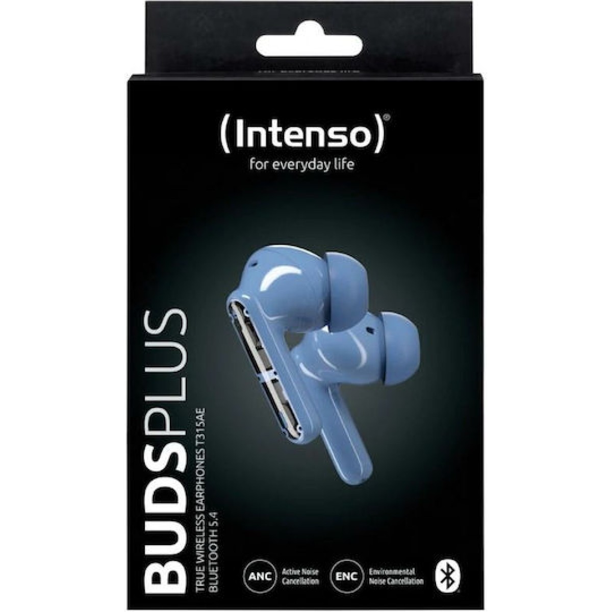Intenso T315AE In-ear Bluetooth Handsfree Ακουστικά με Θήκη Φόρτισης Μπλε