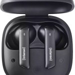 Intenso T500HAE In-ear Bluetooth Handsfree Ακουστικά με Θήκη Φόρτισης Μαύρα