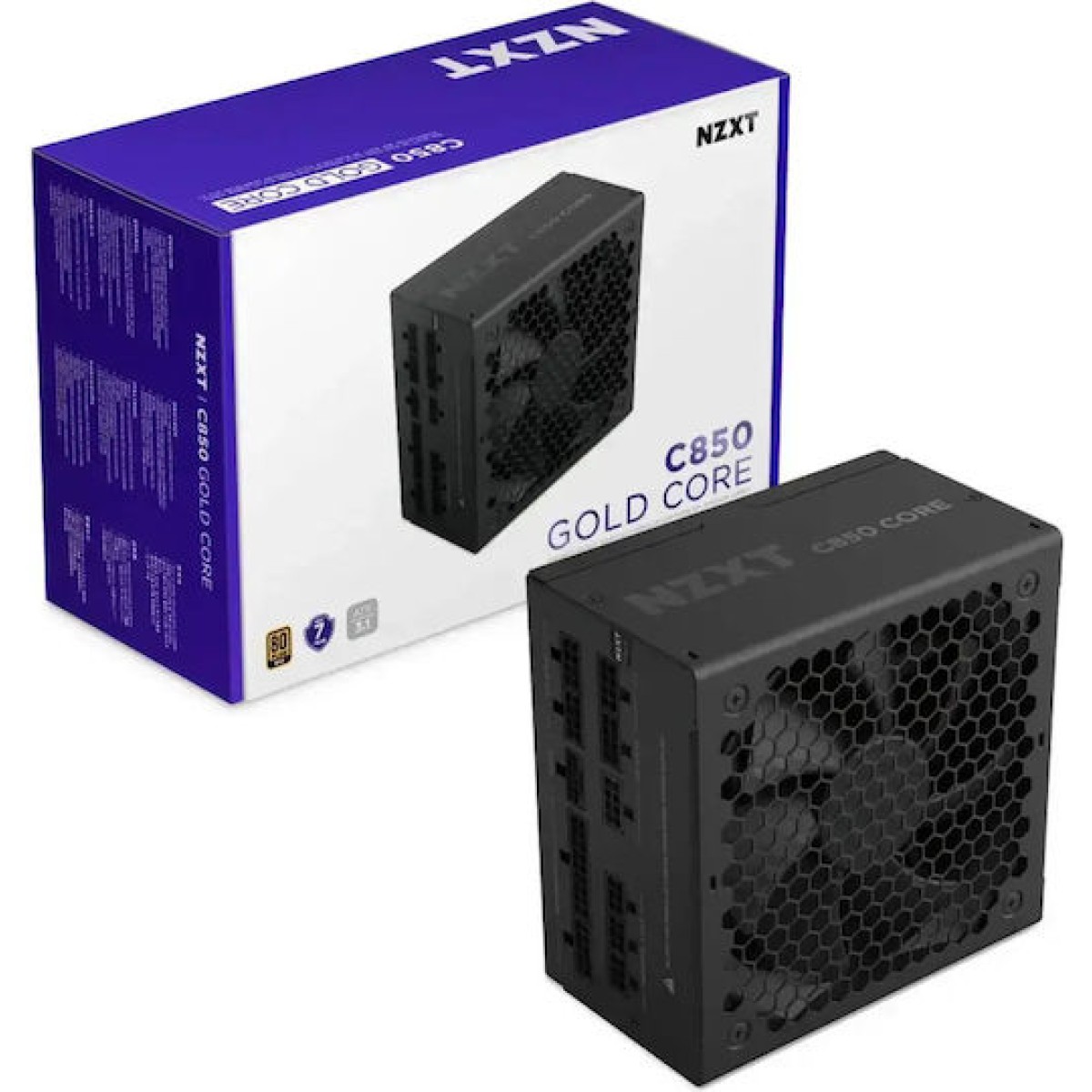 C850 GOLD CORE (schwarz, 1x 12-Pin High Power GPU, 3x PCIe, Kabel-Management, 850 Watt)