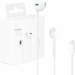 Apple EarPods (2024) Earbuds Handsfree Ακουστικά με Βύσμα Lightning Λευκό