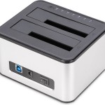 Dual SATA HDD Docking Station (silber/schwarz, USB 3.0, 2,5"/ 3,5")