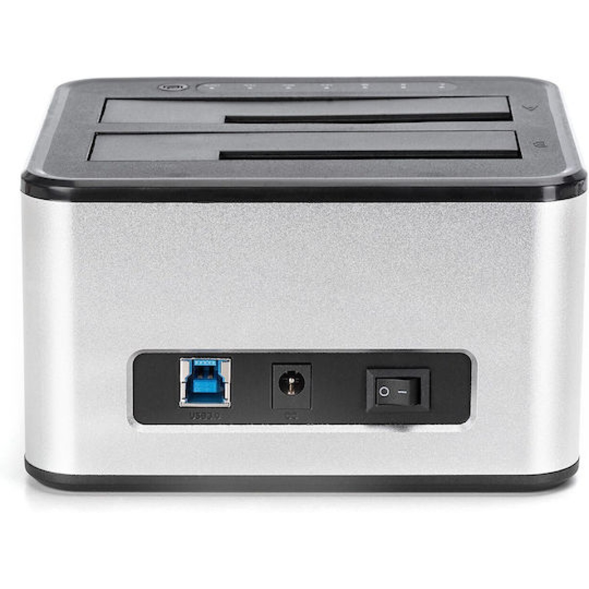 Dual SATA HDD Docking Station (silber/schwarz, USB 3.0, 2,5"/ 3,5")