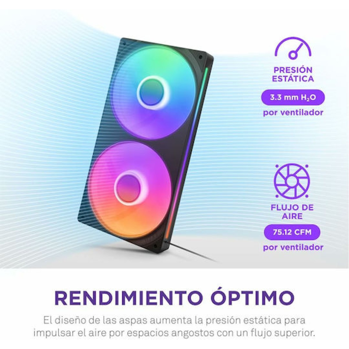 NZXT F240 RGB Core Case Fan με Σύνδεση 4-Pin PWM / 4-pin NZXT RGB