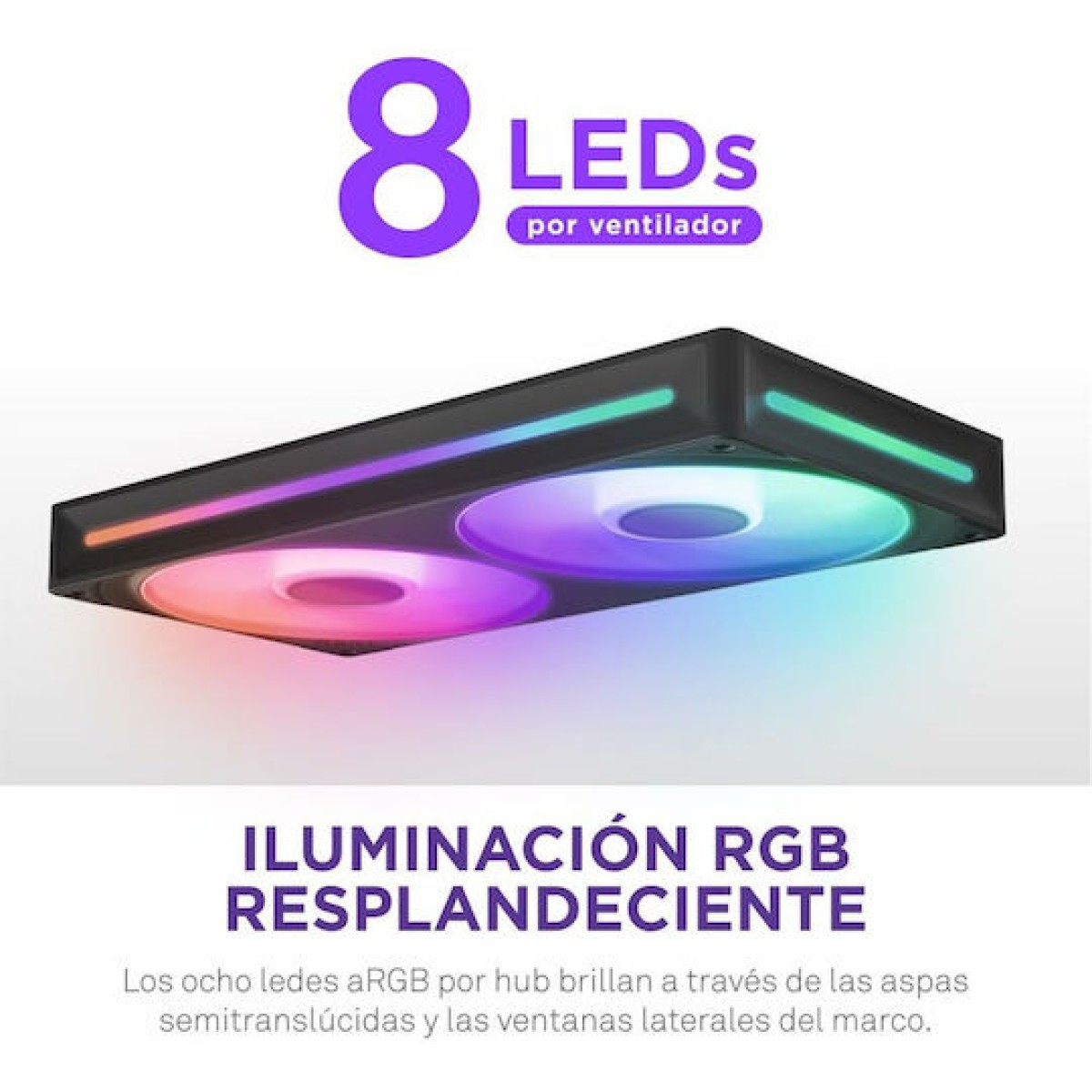 NZXT F240 RGB Core Case Fan με Σύνδεση 4-Pin PWM / 4-pin NZXT RGB