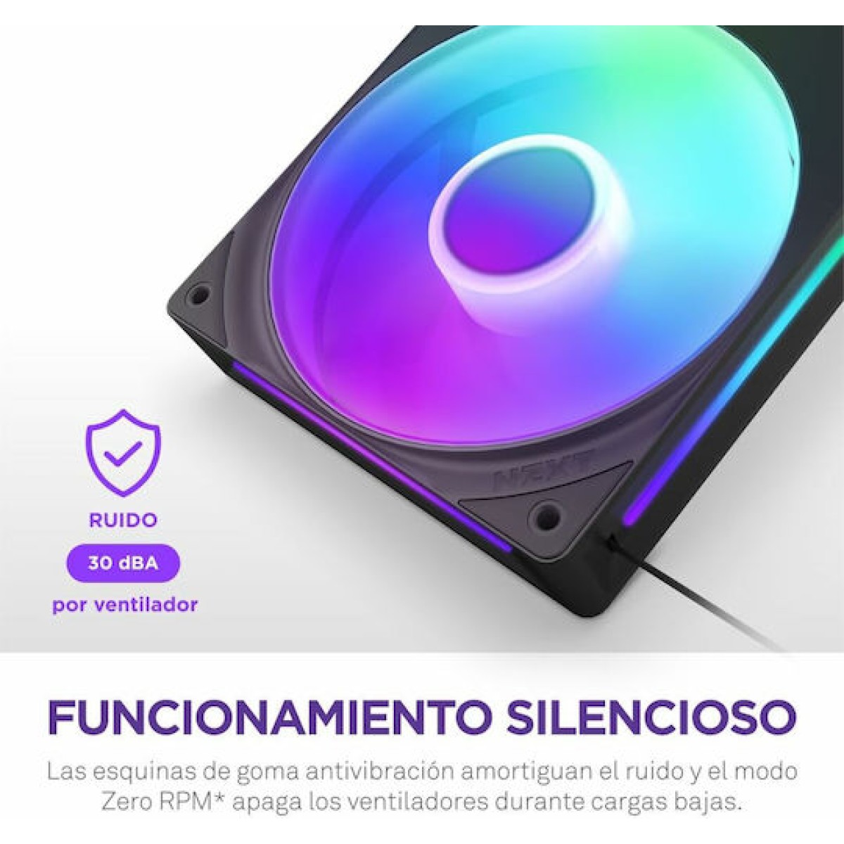 NZXT F360 RGB Core Case Fan με Σύνδεση 4-Pin PWM / 4-pin NZXT RGB