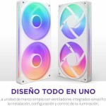 NZXT RF-U24HF-W1 Case Fan 240mm με ARGB Φωτισμό και Σύνδεση 4-Pin PWM / 4-pin NZXT RGB Λευκό