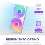 NZXT RF-U24HF-W1 Case Fan 240mm με ARGB Φωτισμό και Σύνδεση 4-Pin PWM / 4-pin NZXT RGB Λευκό