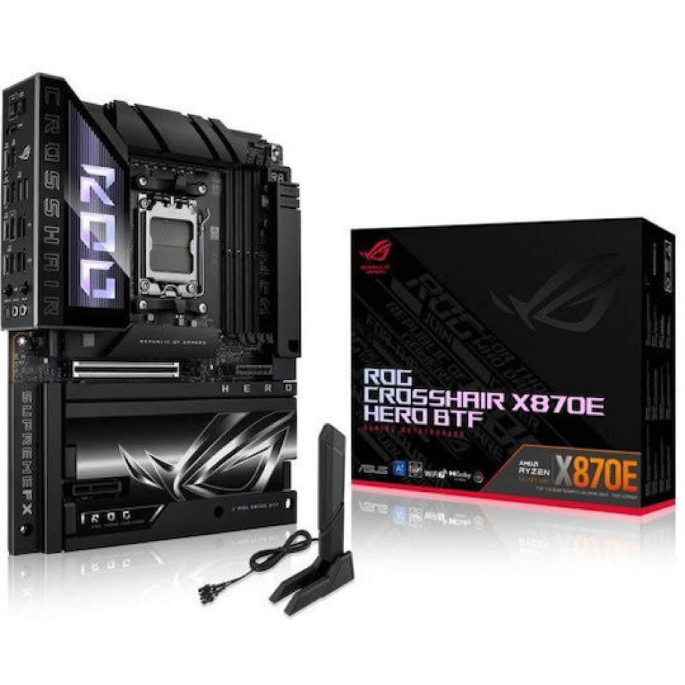 Asus ROG Crosshair X870E Hero BTF Wi-Fi Motherboard ATX με AMD AM5 Socket 90MB1MX0-M0EAY0