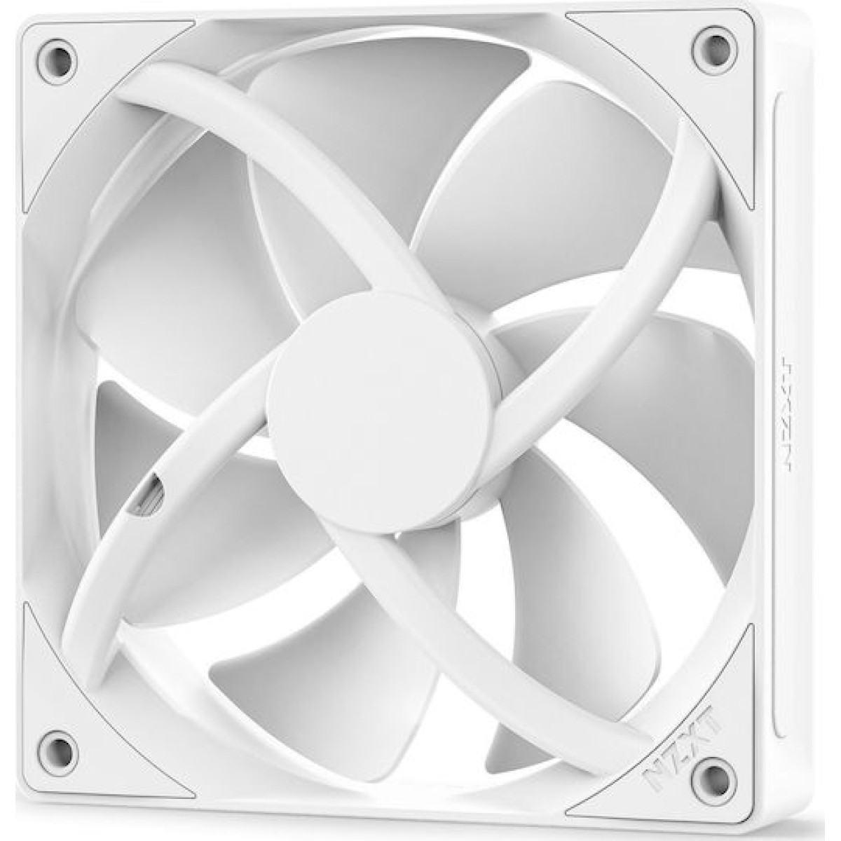 NZXT F120P Case Fan με Λευκό Φωτισμό και Σύνδεση 4-Pin PWM Λευκό