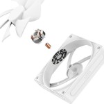 NZXT F120P Case Fan με Λευκό Φωτισμό και Σύνδεση 4-Pin PWM Λευκό